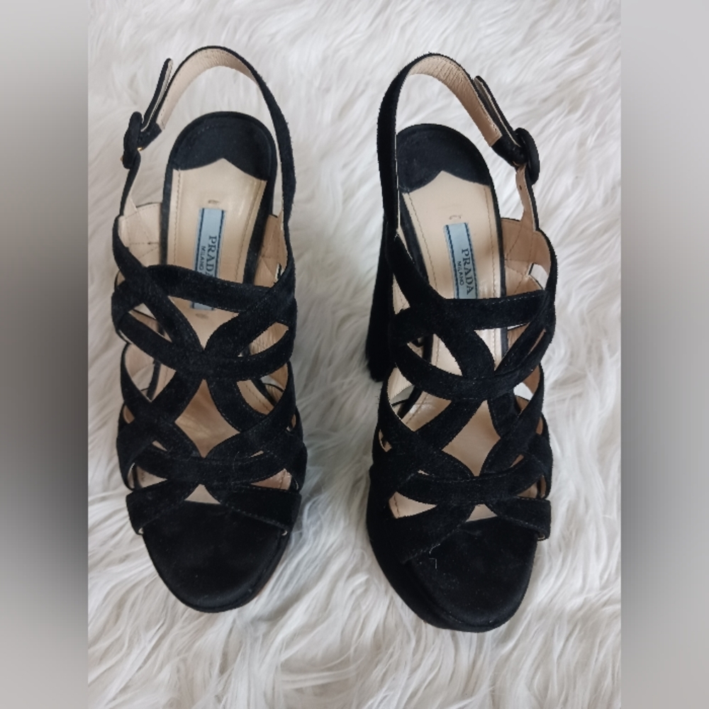 PRADA (MILANO) Sandal 👡 , 35 Europe  color black